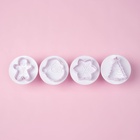 Плунжеры кондитерские Доляна «Новогоднее настроение», набор 4 шт., пластик, белые - Фото 4