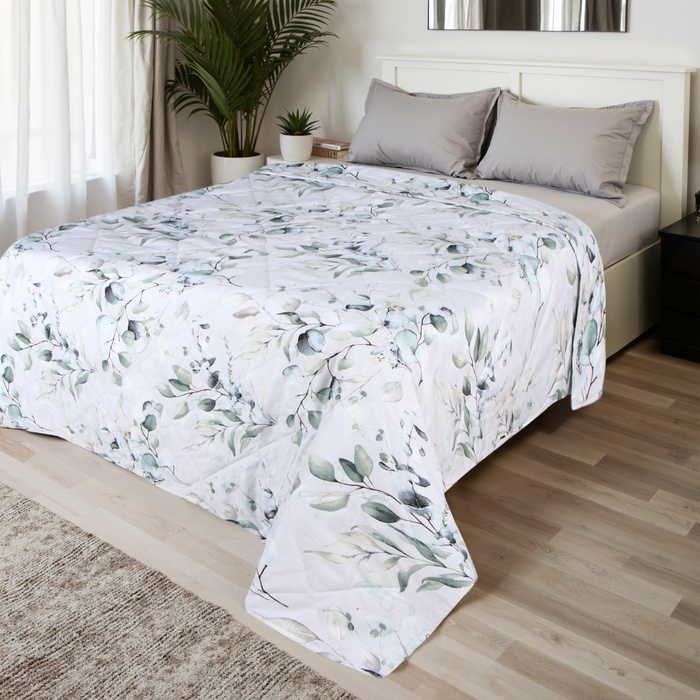 Покрывало LoveLife 1.5 сп «Эвкалипт», 150×210±5 см, микрофайбер, 100% п/э - Фото 1