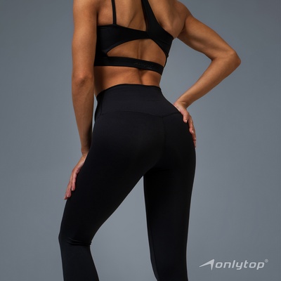 Легинсы женские спортивные ONLYTOP Base, размер 44 (M), чёрные