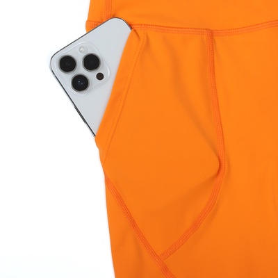 Легинсы женские спортивные ONLYTOP Comfort, размер 44 (M), оранжевые