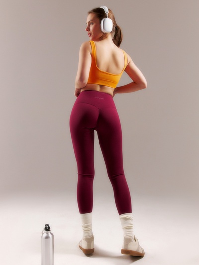 Легинсы женские спортивные ONLYTOP Sculpt, размер 46 (L), цвет сливовый