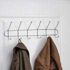 Вешалка настенная Доляна «Блеск», 6 двойных крючков, 47.5×13.5×6 см, хромированная - Фото 2