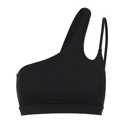 Топ спортивный ONLYTOP Asymmetry, размер L, чёрный
