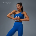 Топ спортивный женский ONLYTOP Asymmetry, размер 42 (S), синий - Фото 5