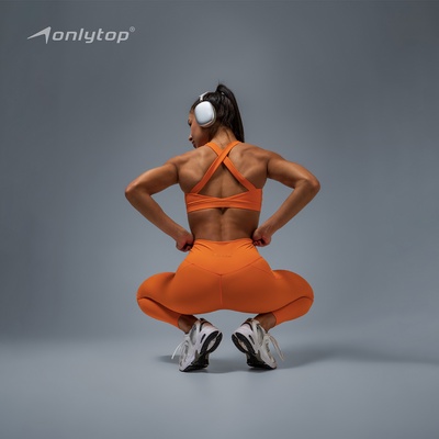 Топ спортивный ONLYTOP Comfort, размер S, оранжевый