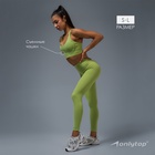 Топ спортивный женский ONLYTOP Sculpt, размер 46 (L), зелёный - Фото 3