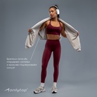 Топ спортивный женский ONLYTOP Sculpt, размер 46 (L), цвет сливовый - Фото 7