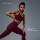 Топ спортивный женский ONLYTOP Sculpt, размер 42 (S), цвет сливовый - Фото 6
