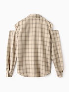 Рубашка женская MINAKU: Casual Collection, размер 52, бежевый в клетку - Фото 10