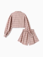 Комплект женский (блузка, шорты) MINAKU: Casual Collection цвет розовый клетка, размер 44 - Фото 10