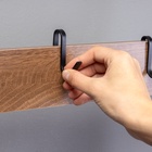 Прихожая напольная «Клик Мебель. София», с обувницей, с крючками, 1841×345×721 мм, цвет рустик браун/чёрный - Фото 13