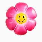 Воздушный шар полимерный 38" «Ромашка градиент», фигура, розовый - Фото 1