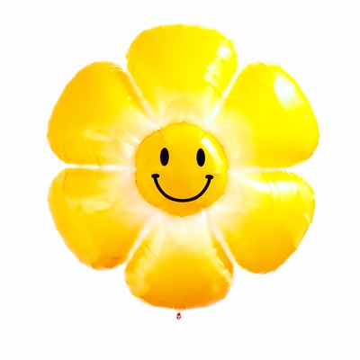 Воздушный шар полимерный 38" «Ромашка градиент», фигура, жёлтый
