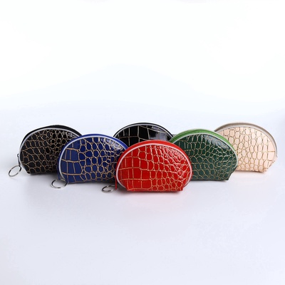 Кошелёк-монетница на молнии, 12×3.5×8.5 см, с тиснением, МИКС