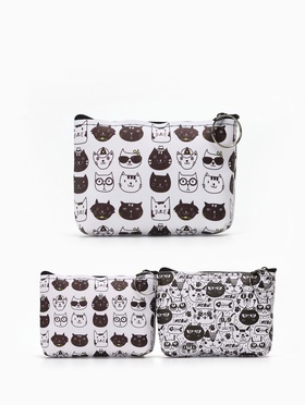 Кошелёк монетница на молнии, цвет МИКС (комплект 2 шт)