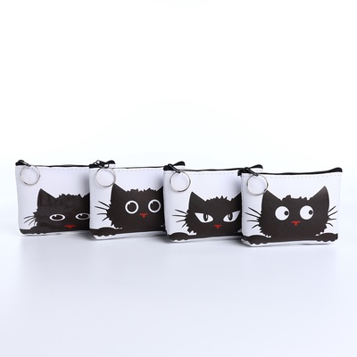 Кошелёк детский «Котики», маленький, монетница, МИКС