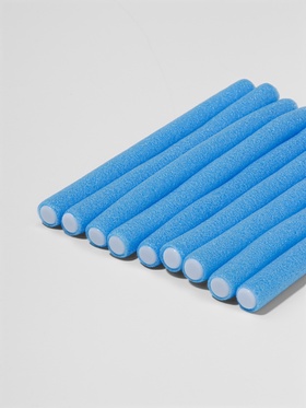 Бигуди «Бумеранг», d = 1 см, 15 см, 10 шт, цвет голубой (комплект 2 шт)