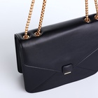 Сумка женская мессенджер на магните, 20×6×13 см, чёрная - Фото 7