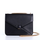 Сумка женская мессенджер на магните, 20×6×13 см, чёрная - Фото 6