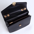 Сумка женская мессенджер на магните, 20×6×13 см, чёрная - Фото 11