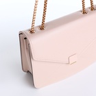 Сумка женская мессенджер на магните, 20×6×13 см, бежевая - Фото 7