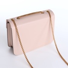 Сумка женская мессенджер на магните, 20×6×13 см, бежевая - Фото 9