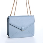 Сумка женская мессенджер на магните, 20×6×13 см, голубая - Фото 7