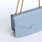 Сумка женская мессенджер на магните, 20×6×13 см, голубая - Фото 8