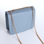 Сумка женская мессенджер на магните, 20×6×13 см, голубая - Фото 9