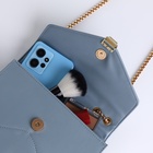 Сумка женская мессенджер на магните, 20×6×13 см, голубая - Фото 5