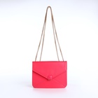 Сумка женская мессенджер на магните, 20×6×13 см, розовая - Фото 12