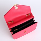 Сумка женская мессенджер на магните, 20×6×13 см, розовая - Фото 4