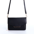 Сумка женская мессенджер на магнитах, 20×4×13 см, чёрная - Фото 13