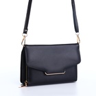 Сумка женская мессенджер на магнитах, 20×4×13 см, чёрная - Фото 8