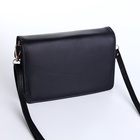 Сумка женская мессенджер на магнитах, 20×4×13 см, чёрная - Фото 10