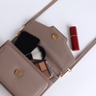 Сумка женская мессенджер на магнитах, 20×4×13 см, серая - Фото 6