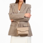 Сумка женская мессенджер на магнитах, 20×4×13 см, бежевая - Фото 3