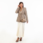 Сумка женская мессенджер на магнитах, 20×4×13 см, бежевая - Фото 2