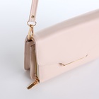 Сумка женская мессенджер на магнитах, 20×4×13 см, молочная - Фото 9