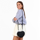 Сумка женская кросс-боди на молнии, в форме сердца, 20×5×16 см, чёрная - Фото 13