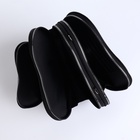 Сумка женская кросс-боди на молнии, в форме сердца, 20×5×16 см, чёрная - Фото 10