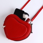 Сумка женская кросс-боди на молнии, красная - Фото 10