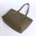 Сумка женская тоут на молнии, 30×11×25 см, зелёная - Фото 7