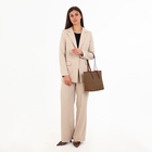 Сумка женская тоут на молнии, 30×11×25 см, коричневая - Фото 2