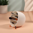 Органайзер для хранения косметики «Пухлик», 5 секций, 14.5×10.8×12.5 см, цвет розовое золото, белый - Фото 8