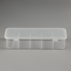 Органайзер для хранения мелочей, 5 секций, 28×9×7 см, прозрачный - Фото 2