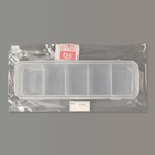 Органайзер для хранения мелочей, 5 секций, 28×9×7 см, прозрачный - Фото 3