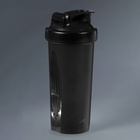 Шейкер для спортивного питания Onlytop, 600 мл, черный - Фото 9