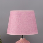 Лампа настольная «Цветочное поле» 1×40 Вт Е14 розовый 20×20×34 см - Фото 3