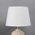 Лампа настольная «Цветочное поле» 1×40 Вт Е14 белый/золото 20×20×34 см - Фото 3